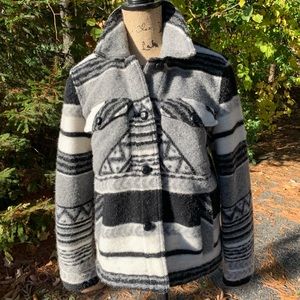 Forever 21 Aztec western style wool jacket large